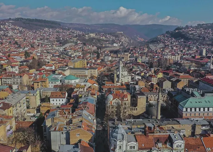 Heart Of Ferhadija 아파트 사라예보